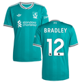 Conor Bradley 12 Liverpool 2025-26 Third Match Jersey – Aqua