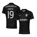 Conrad Harder 19 Sporting CP 2025-26 Away Match Jersey – Black