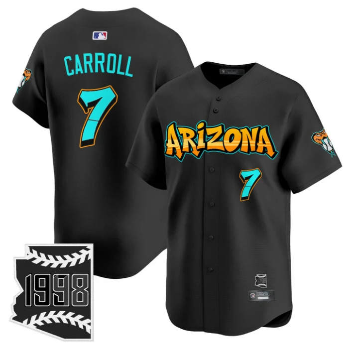 Corbin Carroll Jersey #7 Arizona Diamondbacks Graffiti Desert Ink Edition