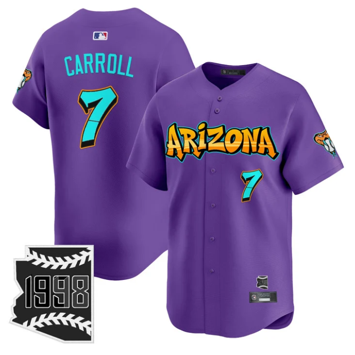 Corbin Carroll Jersey #7 Arizona Diamondbacks Graffiti Desert Ink Edition