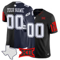 Cowboys Texas Tech College Football Split Vapor Limited Custom Jersey Stitched
