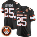 Cowboys Jersey #25 Oklahoma State Cowboys 2025 Leslie O'neal Patch