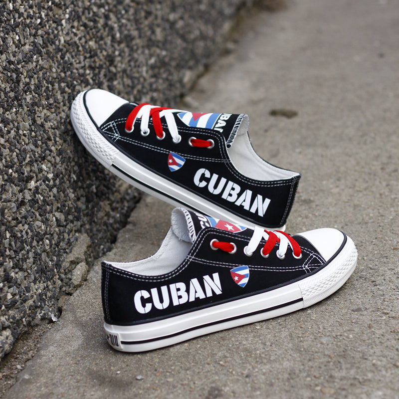 Cuban Canvas Sneakers Shoes For Men Women Fans