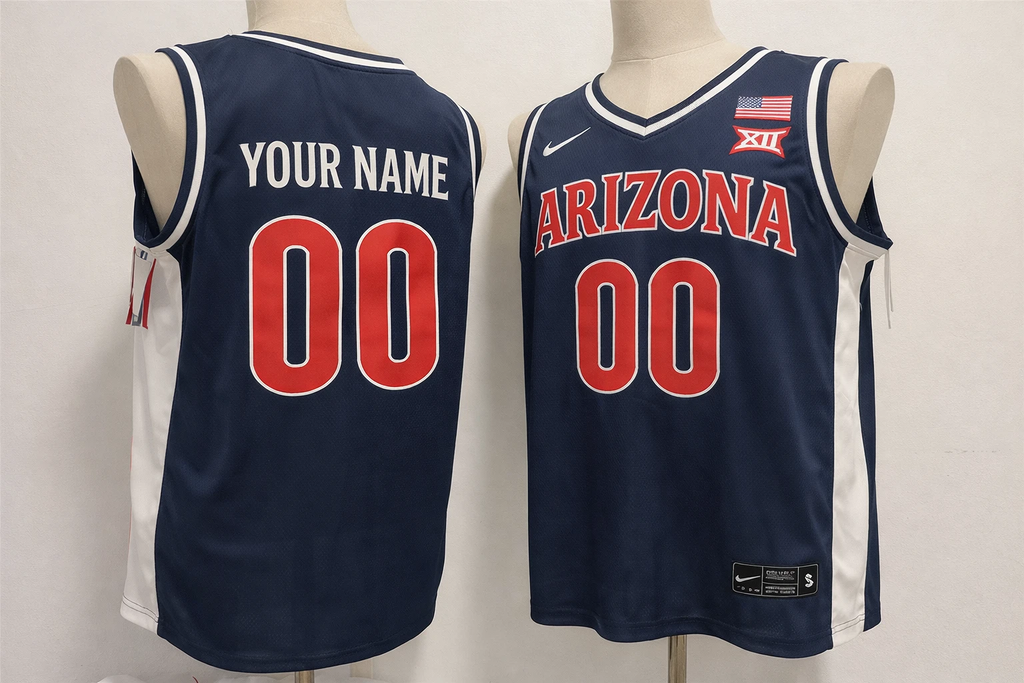 Custom Arizona Wildcats Basketball Jersey Name, Number Navy Stitched