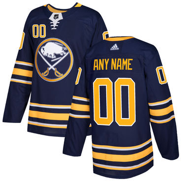 Custom Buffalo Sabres Home Navy Blue 2017-2018 NHL Jersey Stitched