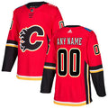 Custom Calgary Flames Red Home 2017-2018 Hockey Stitched NHL Jersey