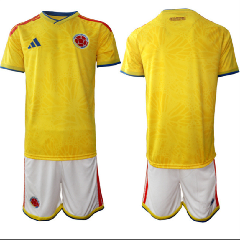 Custom Colombia Team Name, Number 2025-26 Yellow Home Soccer Suit