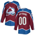 Custom Colorado Avalanche Burgundy Home Stitched NHL Jersey