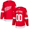 Custom Detroit Red Wings Red Home 2017-2018 Hockey Stitched NHL Jersey