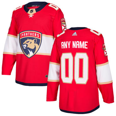 Custom Florida Panthers Red 2017-2018 Home Hockey Jersey Stitched