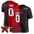 Custom Indiana Hoosiers Jersey Upside Down Edition Vapor Limited Stitched