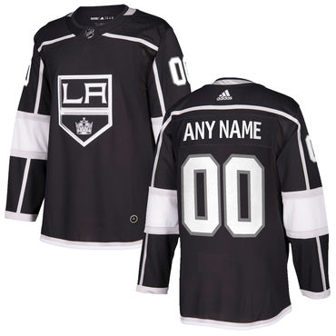 Custom Los Angeles Kings Adidas 2017-2018 Black Hockey Jersey Stitched