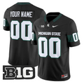 Custom Michigan State Spartans Jersey 2025 Vapor Limited Stitched Black