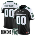 Custom Michigan State Spartans Jersey 2025 Vapor Limited Stitched Black Alter