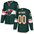 Custom Minnesota Wildr Green 2017-2018 Hockey Stitched NHL Jersey