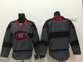 Custom Montreal Canadiens Charcoal Gray Jersey Stitched