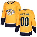 Custom Nashville Predators Yellow 2017-2018 Hockey Stitched NHL Jersey