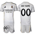 Custom Real Madrid Jersey Name, Number White Home 2025 - 26 Soccer Suit