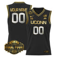 Custom UConn Huskies Jersey 2026 Tournament Final Four Stitched Black Gold