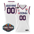 Custom UConn Huskies Jersey 2026 Tournament Final Four Stitched White