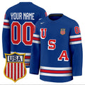 Custom USA Olympic Jersey 2026 Name, Number Premium Hockey Stitched