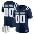 Custom Utah State Aggies Jersey Name, Number 2025 Vapor Limited Stitched Navy