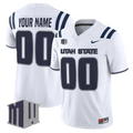 Custom Utah State Aggies Jersey Name, Number 2025 Vapor Limited Stitched White