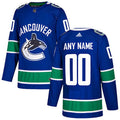 Custom Vancouver Canucks Blue Home Stitched NHL Jersey  Stitched