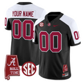Custom Alabama Crimson Tide Jersey Name, Number Throwback Map Stitched