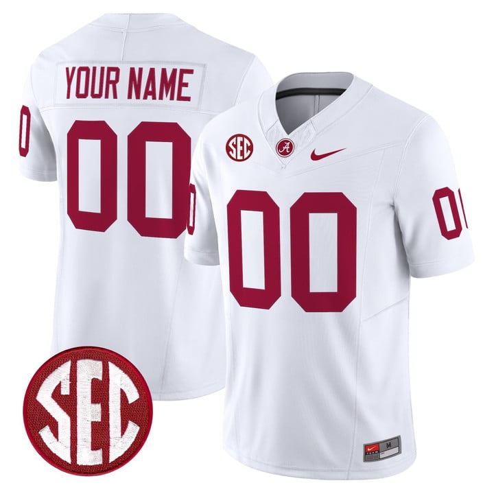 Custom Alabama Crimson Tide Jersey Name, Number Vapor Limited Stitched