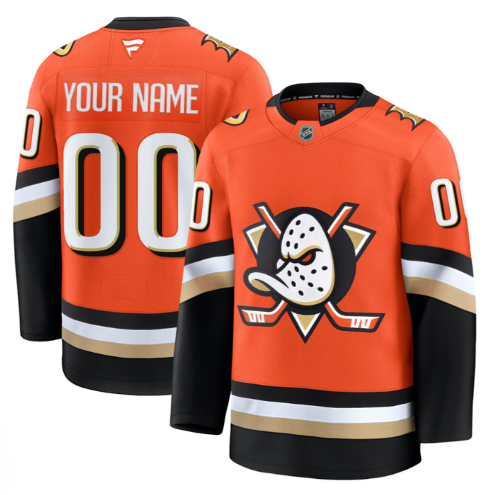 Custom Anaheim Ducks Jersey Name, Number 2025 Premium Stitched Away
