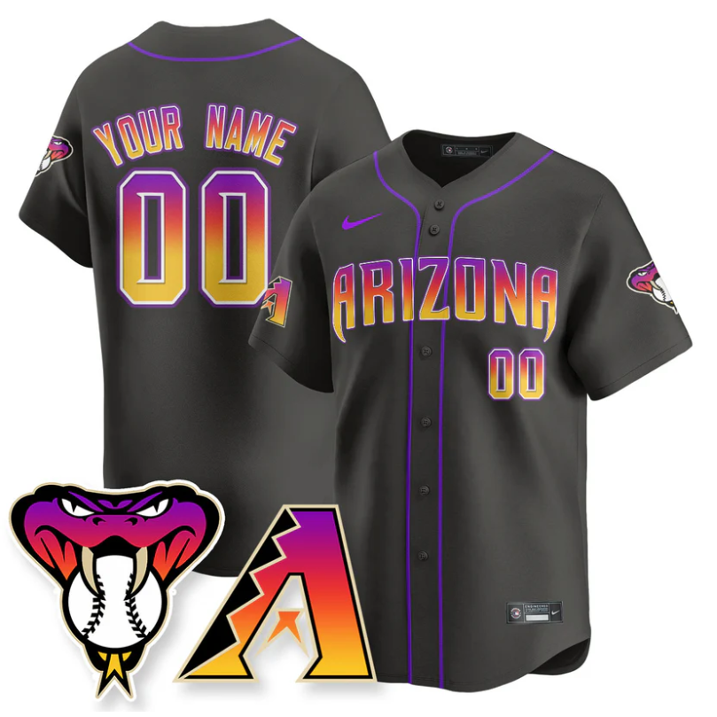 Custom Arizona Diamondbacks Jersey 2025 City Connect Concept Stitched
