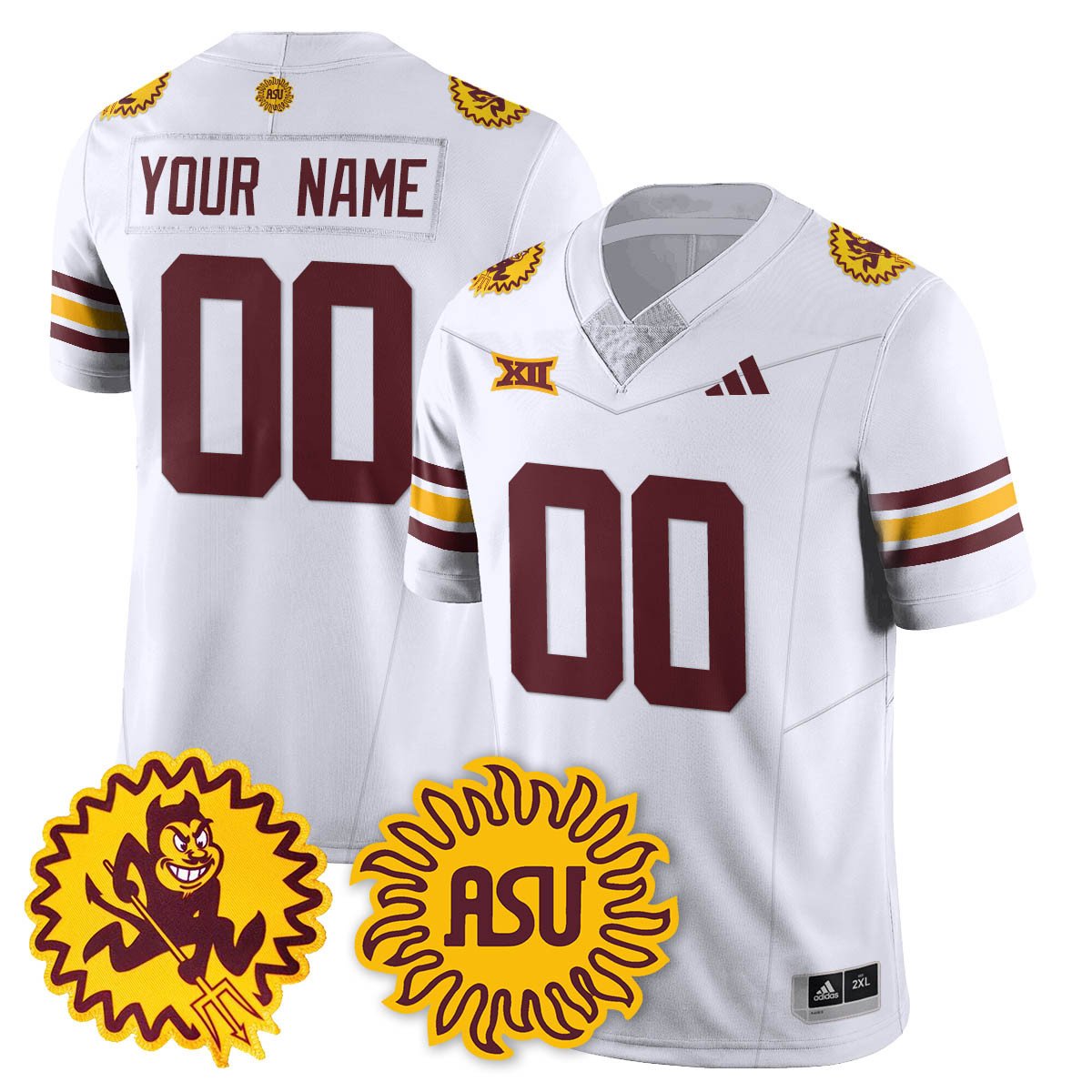 Custom Arizona State Sun Devils Jersey 1975 Throwback Uniform Stitched