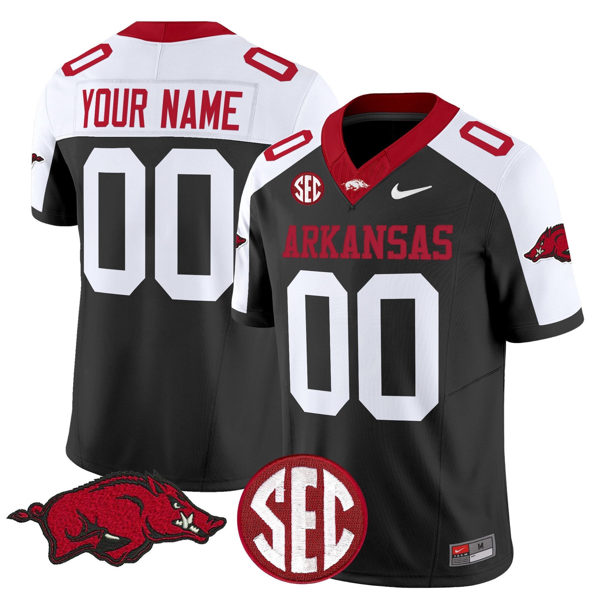 Custom Arkansas Razorbacks Jersey Name, Number Limited Stitched