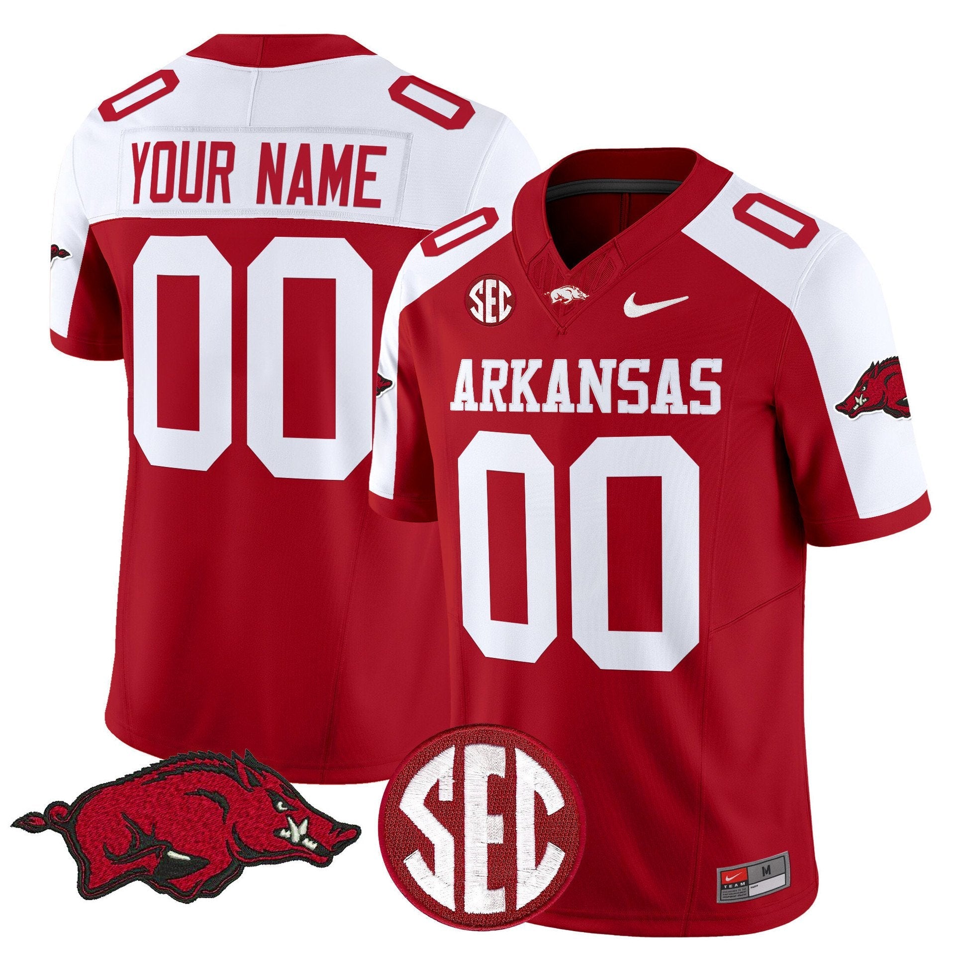 Custom Arkansas Razorbacks Jersey Name, Number Limited Stitched