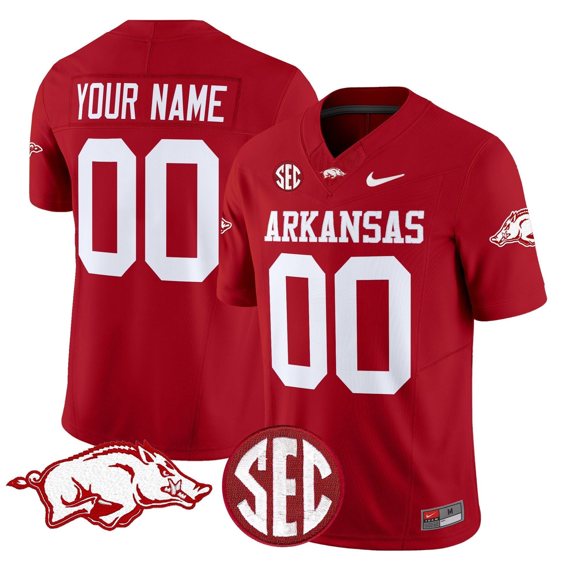 Custom Arkansas Razorbacks Jersey Name, Number Limited Stitched