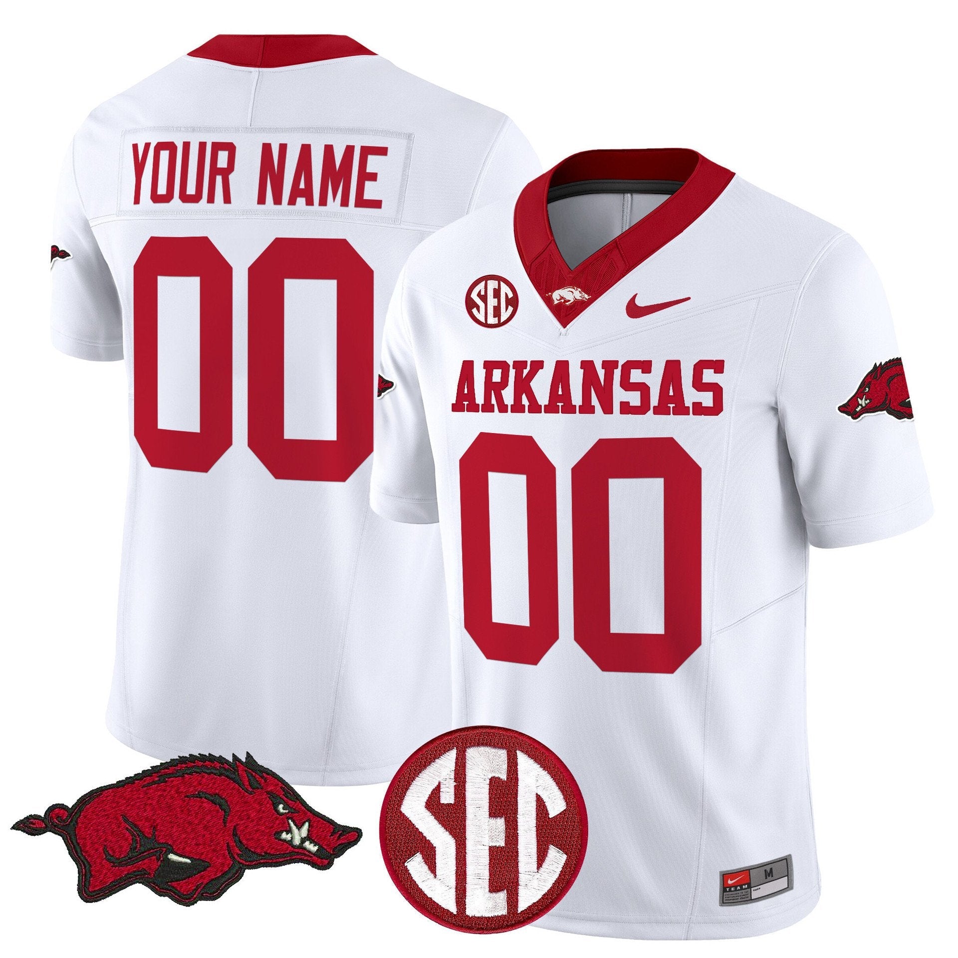Custom Arkansas Razorbacks Jersey Name, Number Limited Stitched