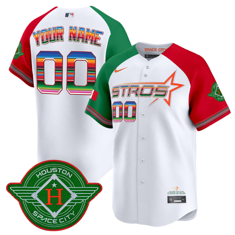 Custom Astros Jersey 2025 City Connect Mexico Vapor Premier Limited All Stitched