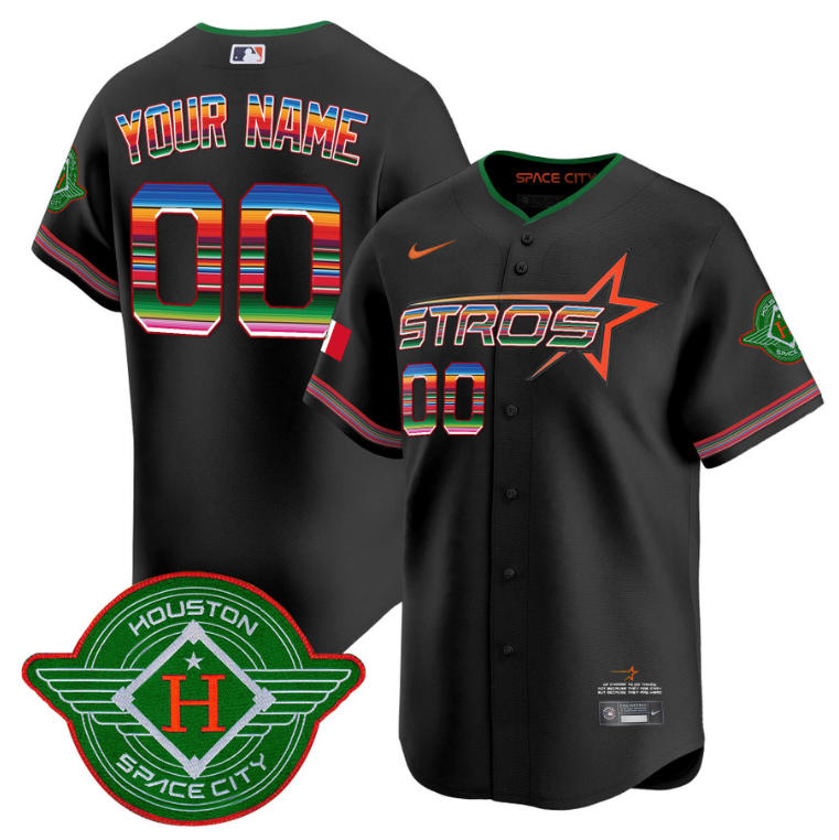 Custom Astros Jersey 2025 City Connect Mexico Vapor Premier Limited All Stitched
