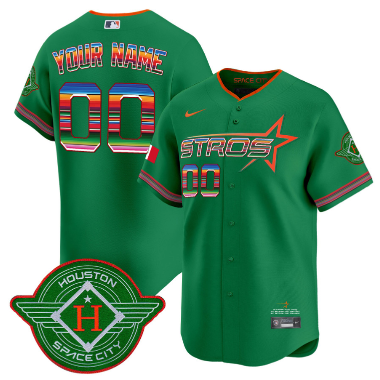 Custom Astros Jersey 2025 City Connect Mexico Vapor Premier Limited All Stitched