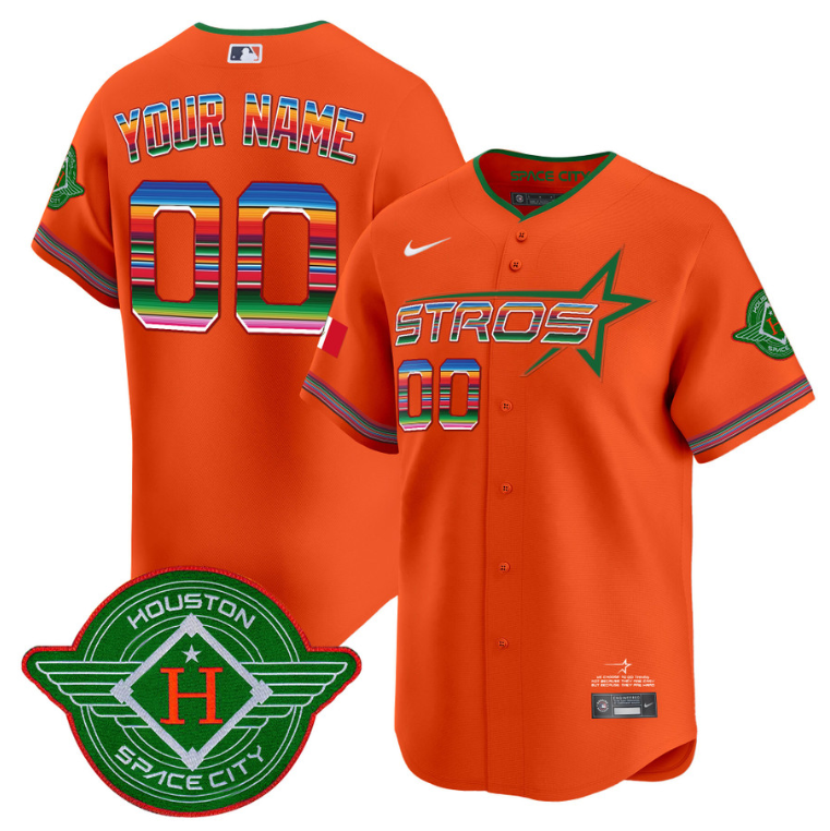 Custom Astros Jersey 2025 City Connect Mexico Vapor Premier Limited All Stitched