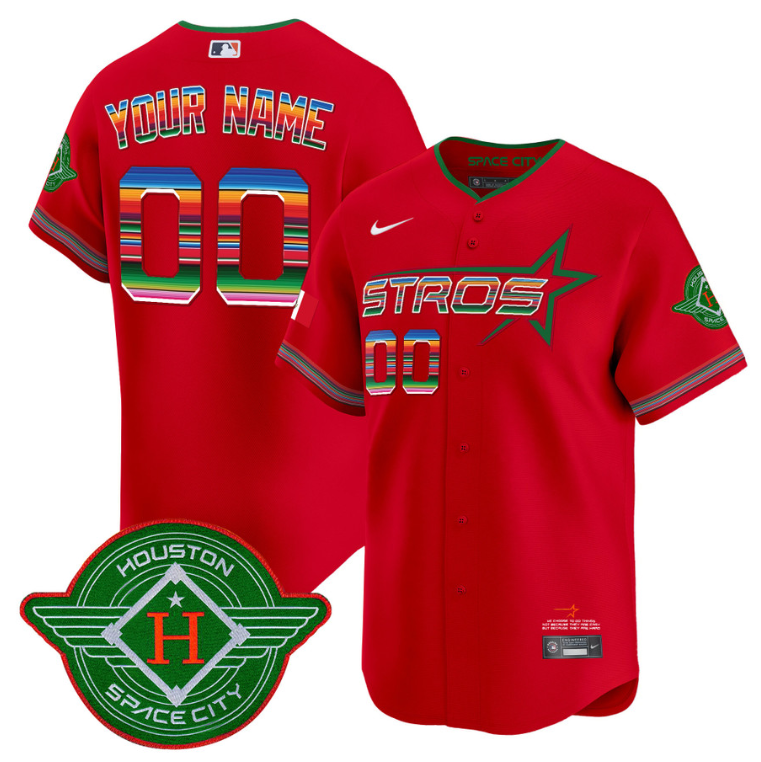 Custom Astros Jersey 2025 City Connect Mexico Vapor Premier Limited All Stitched
