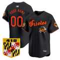 Custom Baltimore Orioles Jersey 410 & Chesapeake Crab Patch Premier Limited Stitched