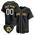 Custom Boston Red Sox Jersey Dave McCarty Memorial Patch Stitched