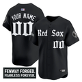 Custom Boston Red Sox Jersey Gothic Edition Vapor Premier Limited Stitched