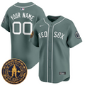 Custom Boston Red Sox Jersey Name, Number Freedom Trail Patch Vapor Premier Limited Stitched