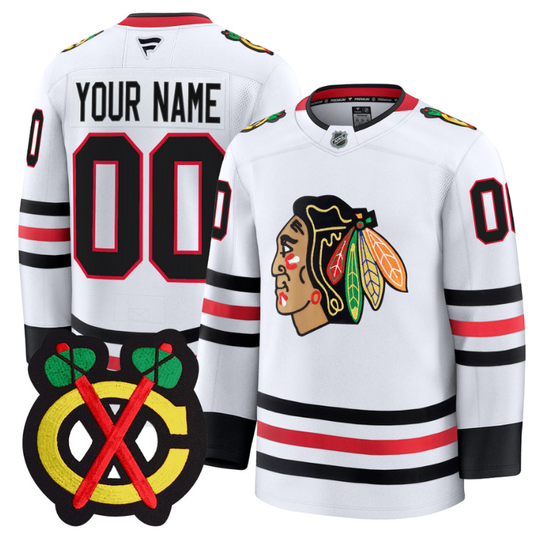 Custom Chicago Blackhawks Jersey Name, Number Premium All Stitched