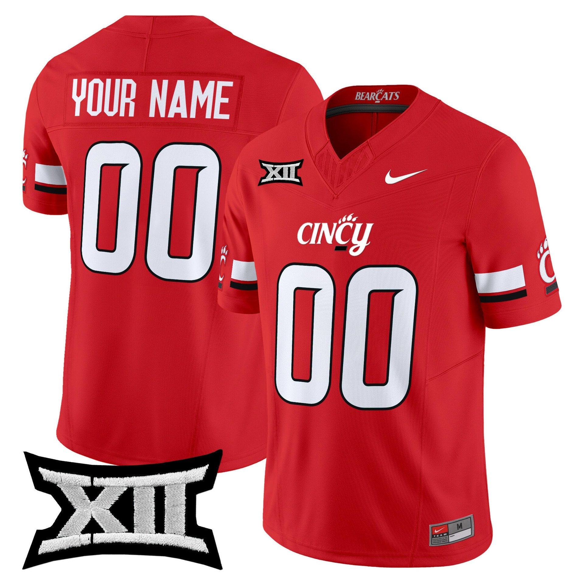 Custom Cincinnati Bearcats Jersey Name, Number 2025 Vapor Limited Stitched