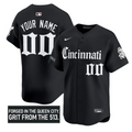 Custom Cincinnati Reds Jersey Gothic Queen City Edition Stitched