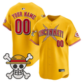 Custom Cincinnati Reds Jersey Name, Number One Piece Premier Stitched